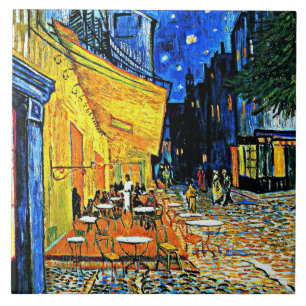 Van Gogh beroemd schilderij, Cafe Terrace Tegeltje