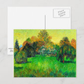 Van Gogh beroemd schilderij, De tuin van de dichte Briefkaart (Voorkant / Achterkant)