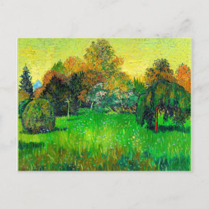 Van Gogh beroemd schilderij, De tuin van de dichte Briefkaart