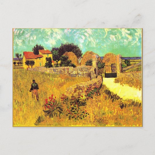 Van Gogh beroemd schilderij, Farmhouse in Provence Briefkaart (Voorkant)
