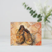 Van Gogh beroemd schilderij, Shoes, Briefkaart (Staand voorkant)
