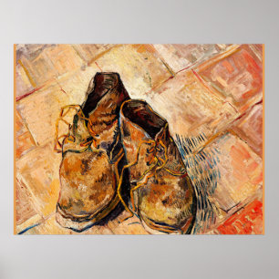 Van Gogh beroemd schilderij, Shoes, Poster