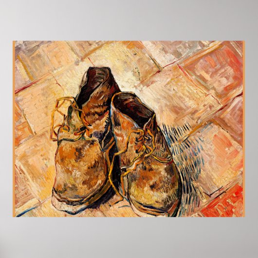 Van Gogh beroemd schilderij, Shoes, Poster (Voorkant)