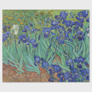 Van Gogh beroemde blauwe irissen bloemenschilderij Cadeaupapier