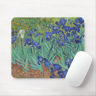 Van Gogh Beroemde Blauwe Irissen Bloemenschilderij Muismat