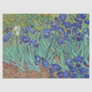 Van Gogh Beroemde Blauwe Irissen Bloemschilderij i Tissuepapier