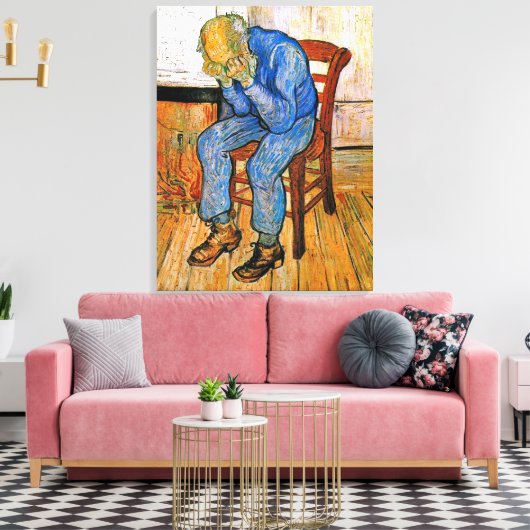 Van Gogh - Bij de poort van de eeuwigheid Canvas Afdruk (Insitu (Woonkamer))