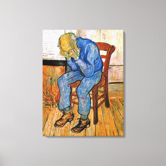 Van Gogh - Bij de poort van de eeuwigheid Canvas Afdruk (Voorkant)