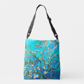 Van Gogh - Bijkantoren met amandelbloesems Crossbody Tas (Achterkant)