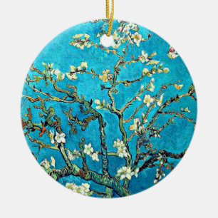 Van Gogh - Bijkantoren met amandelbloesems Keramisch Ornament