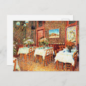 Van Gogh - Binnenste restaurant Briefkaart (Voorkant / Achterkant)