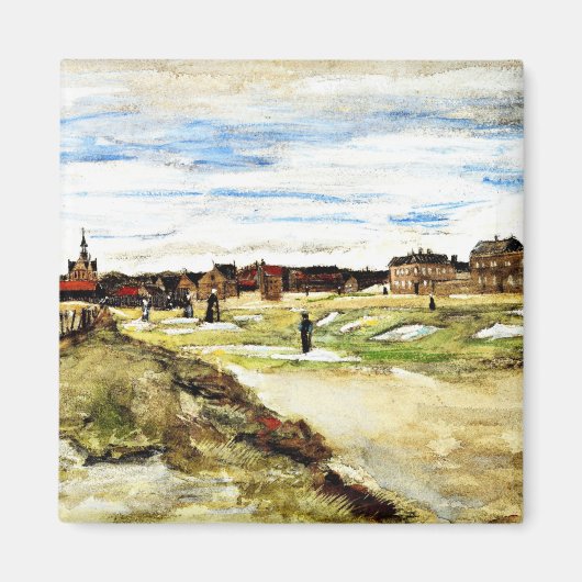 Van Gogh - Bleekterrein in Scheveningen, Magneet (Voorkant)