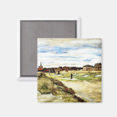 Van Gogh - Bleekveld bij Scheveningen,  Magneet (Voorkant / Achterkant)