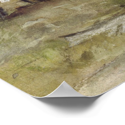 Van Gogh - Bleken grond in Scheveningen Poster (Hoek)