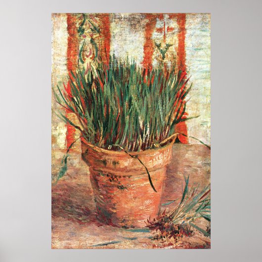 Van Gogh: Bloedvat met Chives Poster (Voorkant)