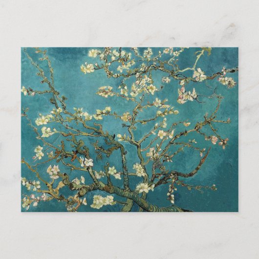 Van Gogh - Bloeiende amandelboom Briefkaart (Voorkant)