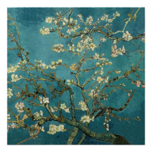 Van Gogh - Bloeiende amandelboom Perfect Poster