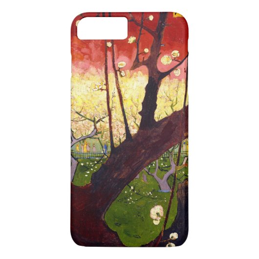 Van Gogh bloeiende krottenboom na Hiroshige Case-Mate iPhone Case (Achterkant)