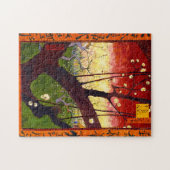 Van Gogh bloeiende krottenboom na Hiroshige Legpuzzel (Horizontaal)