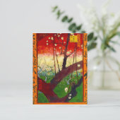 Van Gogh bloeiende plum Tree na Hiroshige Briefkaart (Staand voorkant)