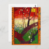 Van Gogh bloeiende plum Tree na Hiroshige Briefkaart (Voorkant / Achterkant)