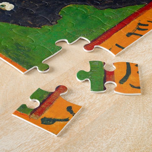 Van Gogh bloeiende plum Tree na Hiroshige Legpuzzel (Zijkant)