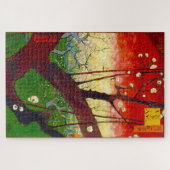 Van Gogh bloeiende plum Tree na Hiroshige Legpuzzel (Horizontaal)