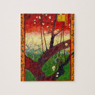 Van Gogh bloeiende plum Tree na Hiroshige Legpuzzel