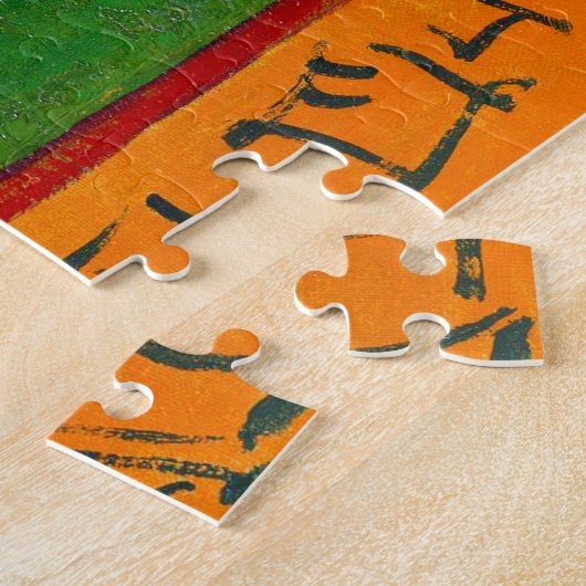 Van Gogh bloeiende plum Tree na Hiroshige Legpuzzel (Zijkant)