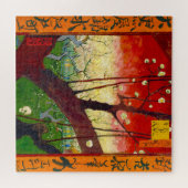 Van Gogh bloeiende plum Tree na Hiroshige Legpuzzel (Horizontaal)