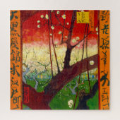 Van Gogh bloeiende plum Tree na Hiroshige Legpuzzel (Verticaal)