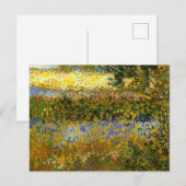 Van Gogh - bloeiende tuin, Briefkaart (Voorkant / Achterkant)