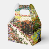 Van Gogh bloeiende tuin in Arles Floral Fine Art Bedankdoosjes (Achterkant)