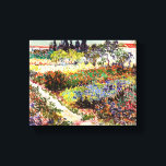 Van Gogh bloeiende tuin in Arles Floral Fine Art Canvas Afdruk<br><div class="desc">Vincent Van Gogh die bloeiende tuin in Arles with Path Fine Art Vincent Willem van Gogh was een postpressionistische schilder wiens werk een verreikende invloed had op de kunst van de 20e eeuw. Zijn productie omvat portretten, zelfportretten, landschappen en nog steeds levenden van cypersen, bloemenvelden, bloeiende bomen, tuinen, tarwevelden en...</div>