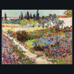 Van Gogh bloeiende tuin in Arles Floral Fine Art Flyer<br><div class="desc">Vincent Van Gogh die bloeiende tuin in Arles with Path Fine Art Vincent Willem van Gogh was een postpressionistische schilder wiens werk een verreikende invloed had op de kunst van de 20e eeuw. Zijn productie omvat portretten, zelfportretten, landschappen en nog steeds levenden van cypersen, bloemenvelden, bloeiende bomen, tuinen, tarwevelden en...</div>