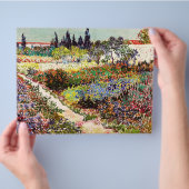 Van Gogh bloeiende tuin in Arles Floral Fine Art Flyer (Hand)