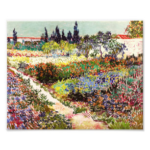 Van Gogh bloeiende tuin in Arles Floral Fine Art Foto Afdruk