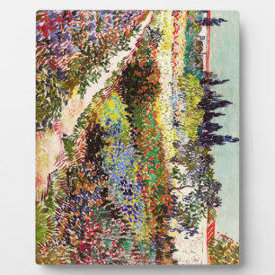 Van Gogh bloeiende tuin in Arles Floral Fine Art Fotoplaat