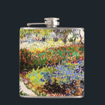 Van Gogh bloeiende tuin in Arles Floral Fine Art Heupfles<br><div class="desc">Vincent Van Gogh die bloeiende tuin in Arles with Path Fine Art Vincent Willem van Gogh was een postpressionistische schilder wiens werk een verreikende invloed had op de kunst van de 20e eeuw. Zijn productie omvat portretten, zelfportretten, landschappen en nog steeds levenden van cypersen, bloemenvelden, bloeiende bomen, tuinen, tarwevelden en...</div>