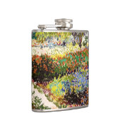 Van Gogh bloeiende tuin in Arles Floral Fine Art Heupfles (Rechts)