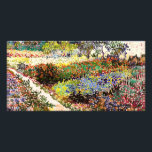 Van Gogh bloeiende tuin in Arles Floral Fine Art Kaart<br><div class="desc">Vincent Van Gogh die bloeiende tuin in Arles with Path Fine Art Vincent Willem van Gogh was een postpressionistische schilder wiens werk een verreikende invloed had op de kunst van de 20e eeuw. Zijn productie omvat portretten, zelfportretten, landschappen en nog steeds levenden van cypersen, bloemenvelden, bloeiende bomen, tuinen, tarwevelden en...</div>