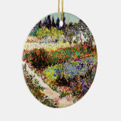 Van Gogh bloeiende tuin in Arles Floral Fine Art Keramisch Ornament (Rechts)