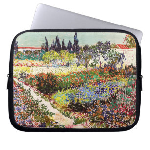 Van Gogh bloeiende tuin in Arles Floral Fine Art Laptop Sleeve