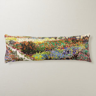 Van Gogh bloeiende tuin in Arles Floral Fine Art Lichaamskussen