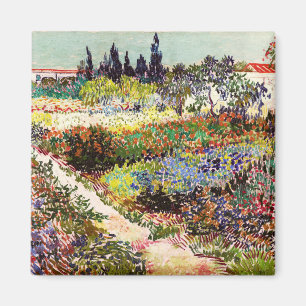 Van Gogh bloeiende tuin in Arles Floral Fine Art Magneet