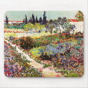 Van Gogh bloeiende tuin in Arles Floral Fine Art Muismat