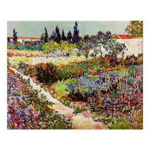 Van Gogh bloeiende tuin in Arles Floral Fine Art Perfect Poster