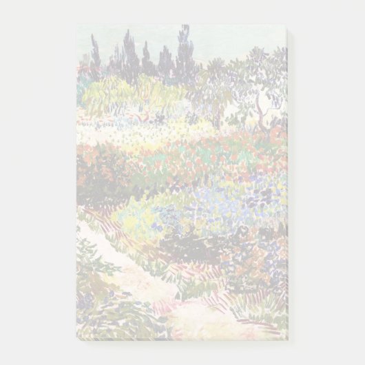 Van Gogh bloeiende tuin in Arles Floral Fine Art Post-it® Notes (Voorkant)