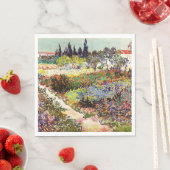 Van Gogh bloeiende tuin in Arles Floral Fine Art Servetten (Insitu)