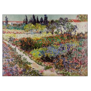 Van Gogh bloeiende tuin in Arles Floral Fine Art Snijplank
